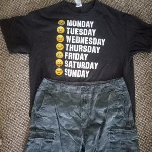 Xl tshirt with Old Navy Camo Shorts